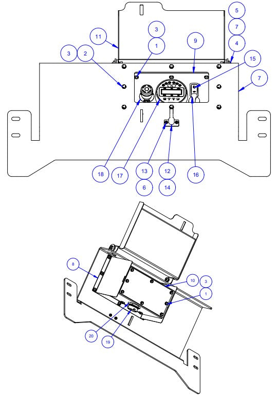 APCP800 Engine Control Panel Assembly Parts by Allen Engineering