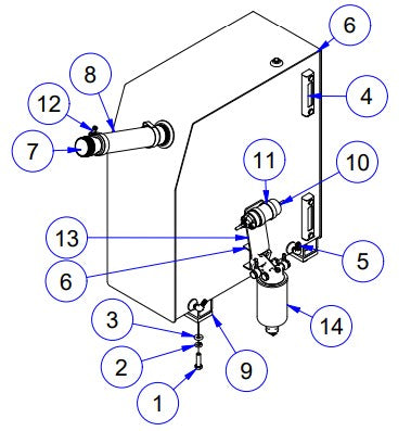 APCP800 Fuel Tank Assembly Parts by Allen Engineering