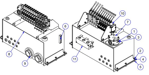 APCP800 Hydraulic Tank Assembly Parts by Allen Engineering