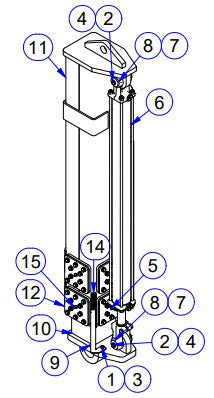 APCP800 Grade Tower Assembly Parts by Allen Engineering