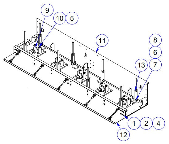 APCP800 Paving Package Sub-Assembly, Pan Assembly Parts by Allen Engineering