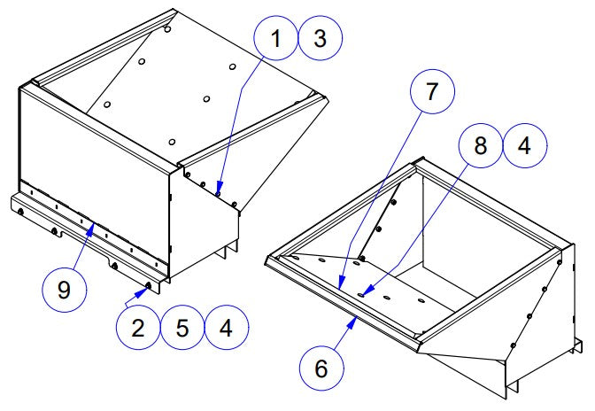 APCP800 Chute Assembly Parts by Allen Engineering