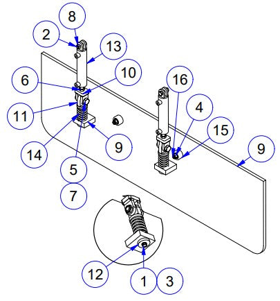 APCP800 Left Hand Side Form Assembly Parts by Allen Engineering