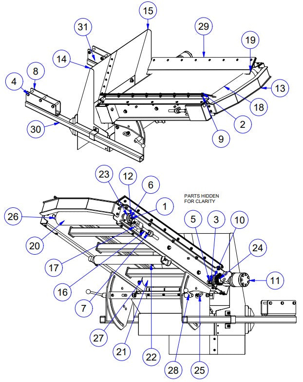 APCP800 Conveyor Assembly Parts by Allen Engineering