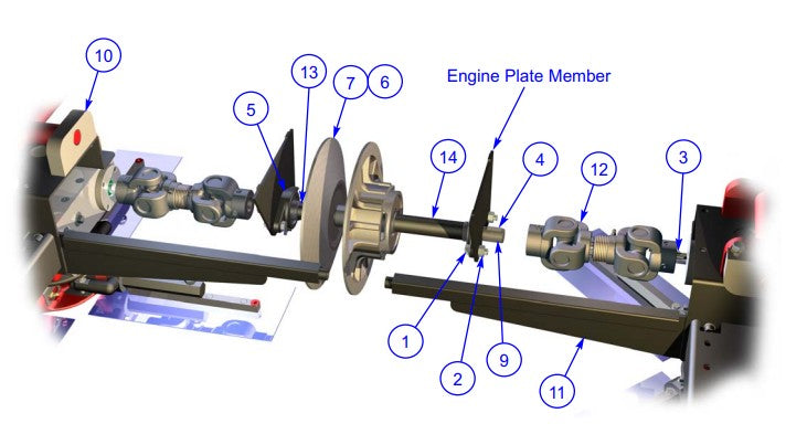 MP235 (pre 2021) Driveline System Assembly Parts by Allen Engineering