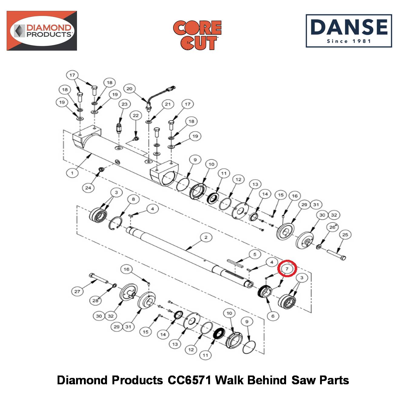 5/16-18X3/8" Soc Setscrew 2900142 Fits Core Cut CC6571 Walk Behind Saw By Diamond Products