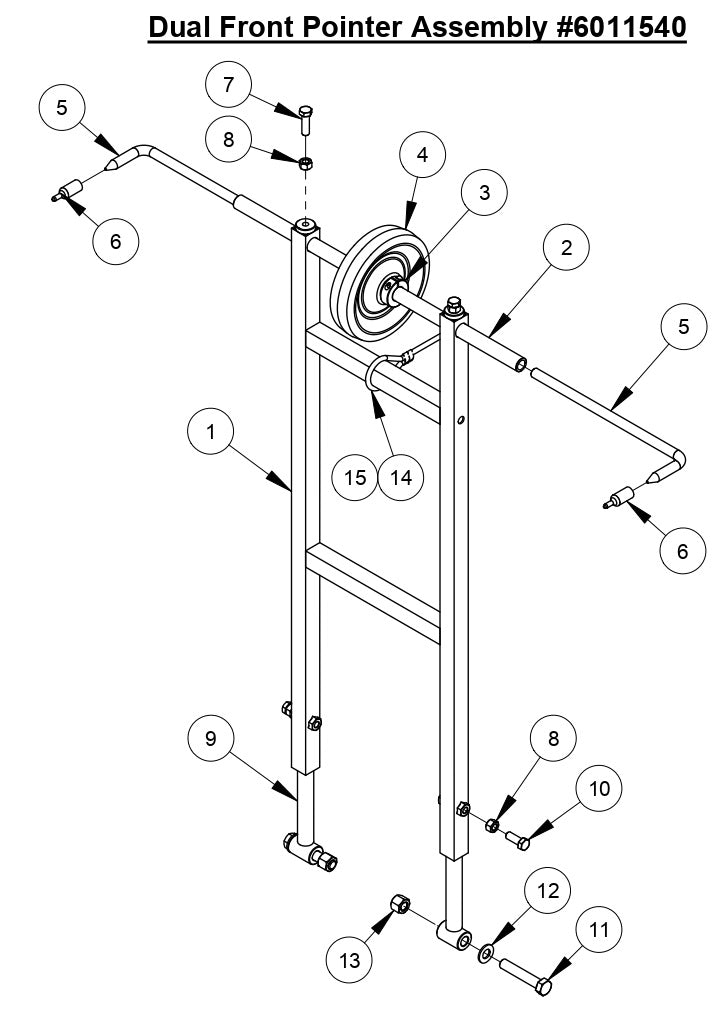 CC2500 Dual Front Pointer Assembly