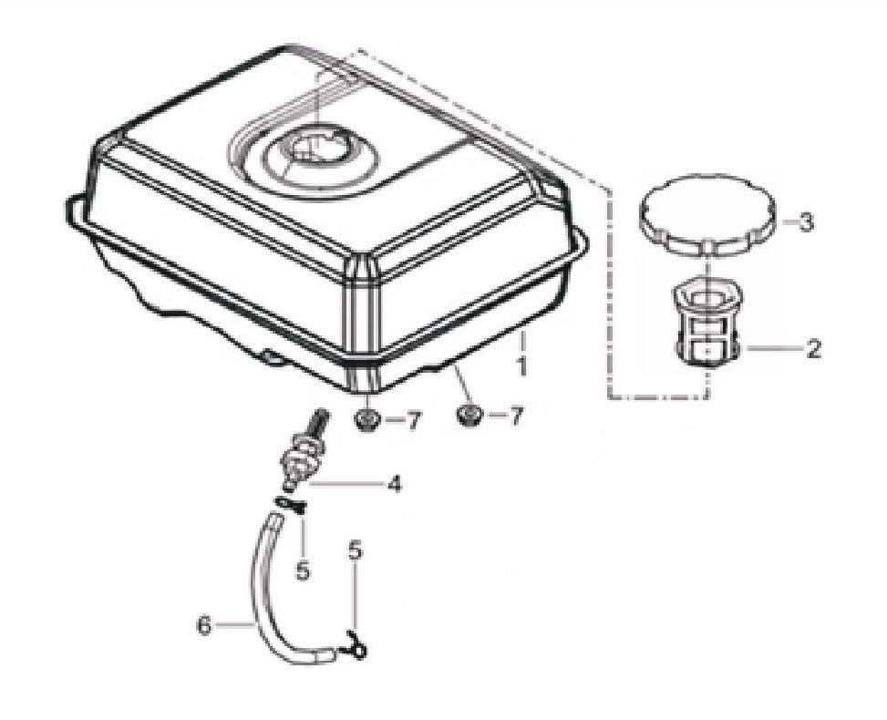 BE 85.578.150 Powerease 420E Engine Fuel Tank Assembly Parts by BE Power Equipment