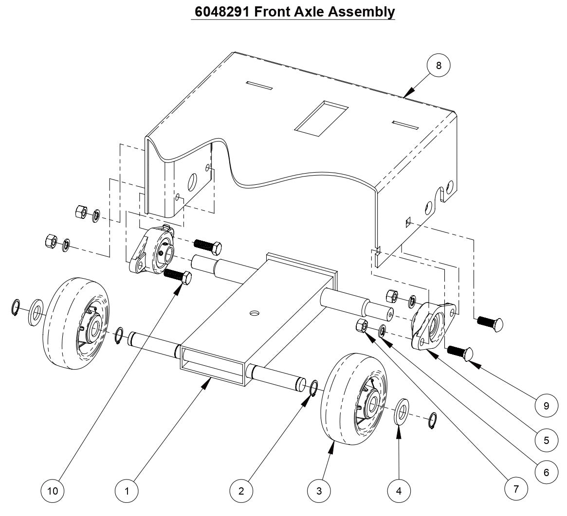 CC1507E Front Axle Assembly