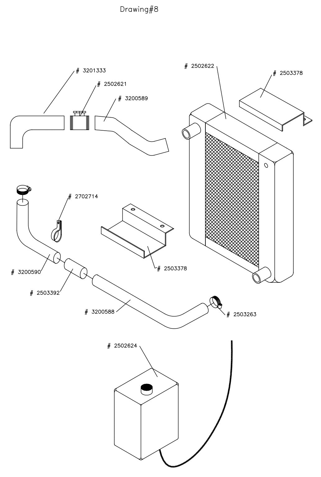 CC-DC-SS Parts List Drawing - 8