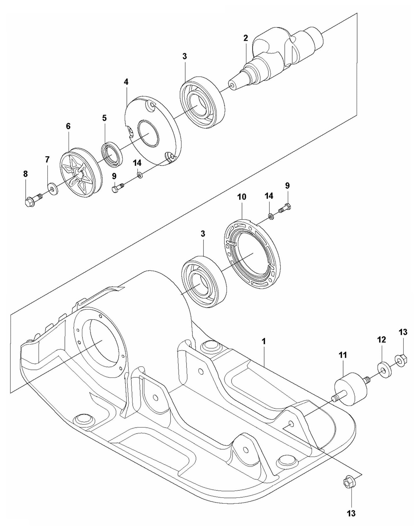 LF 60 Ground Plate Installation Assembly Parts by Husqvarna