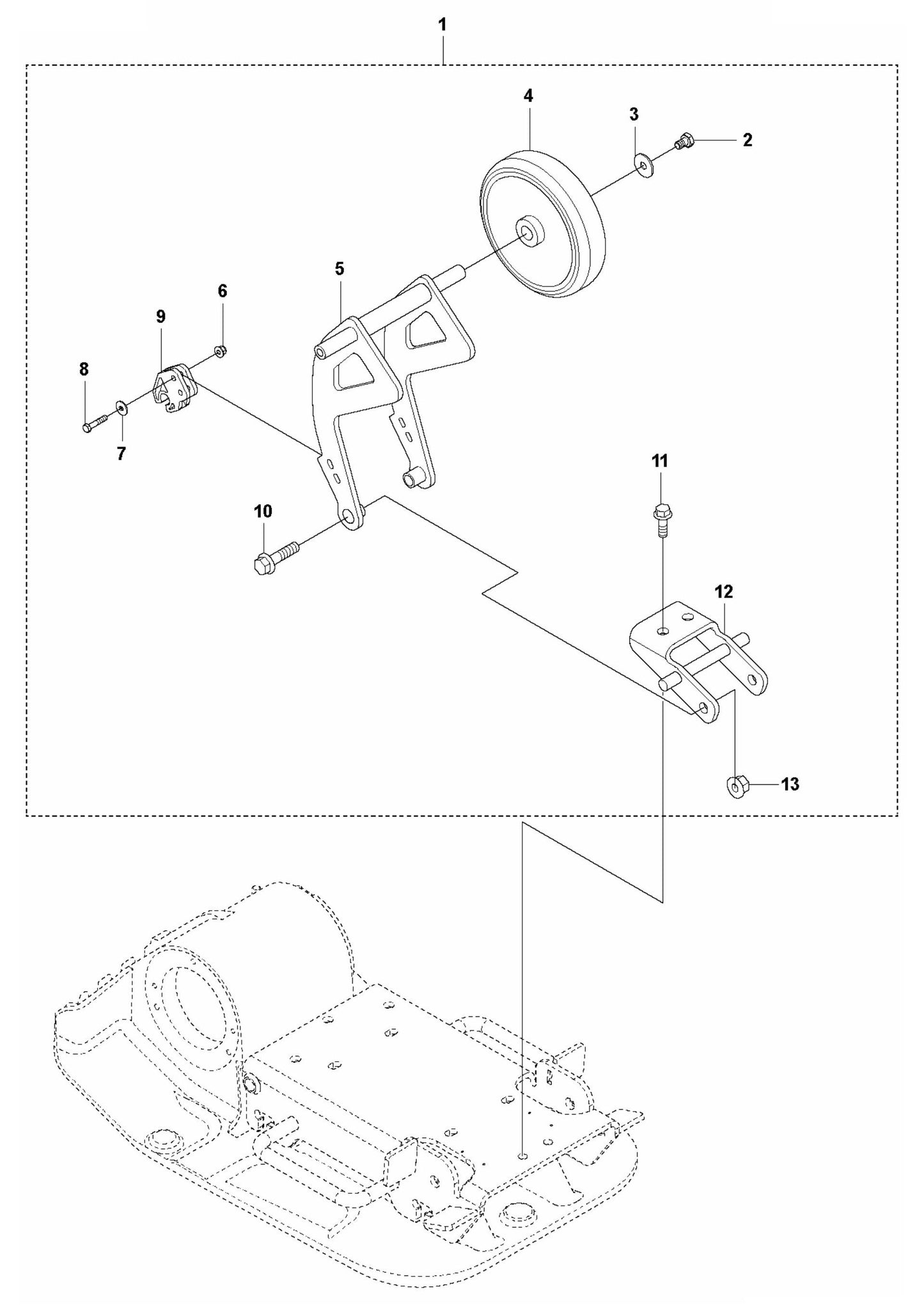 LF 60 Transport Device Assembly Parts by Husqvarna
