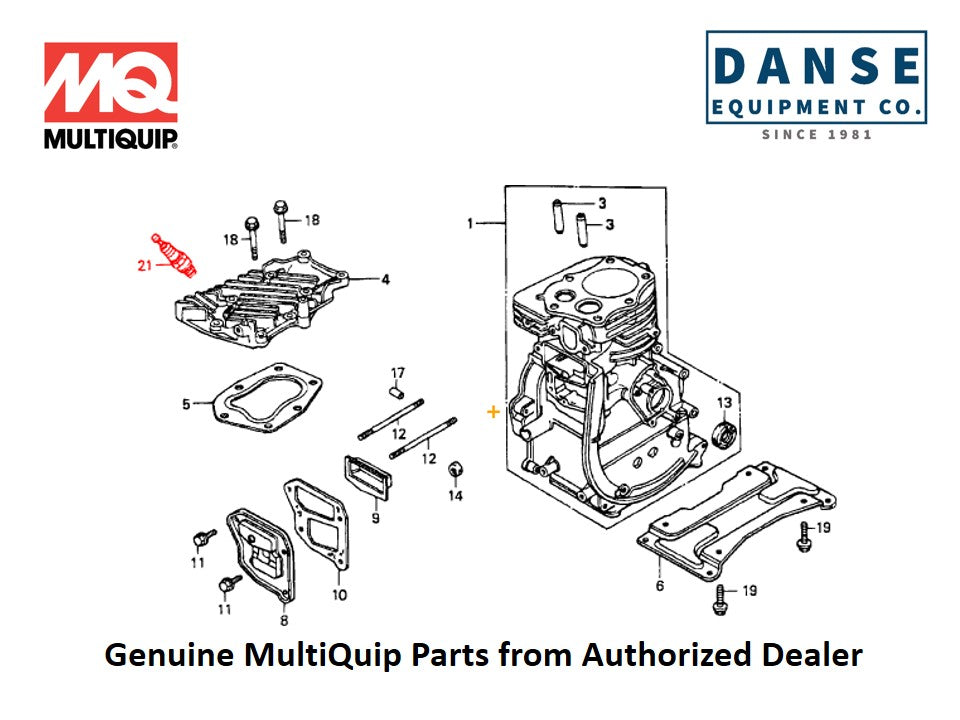 9807354776 Spark Plug (BRMR4A) G100 SB4HHC-4497996 For CA4HC-Series Whiteman Walk-Behind Power Trowels By Multiquip