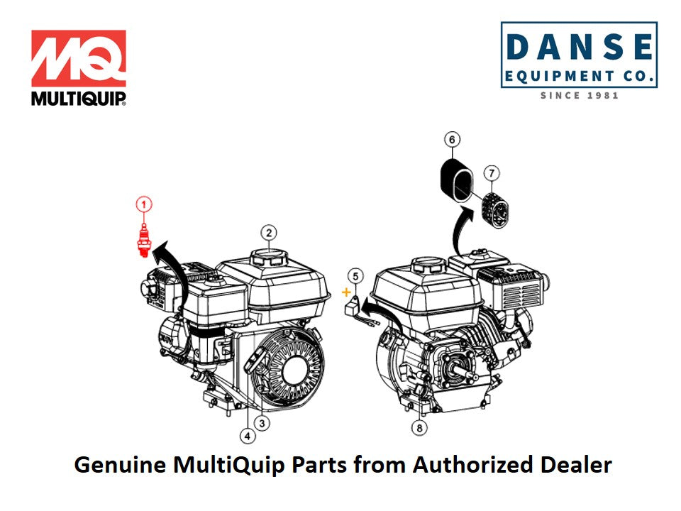 9807956846 Spark Plug Honda GX160UT2QX2 Fits J3036H55 Series Whiteman Walk-Behind Power Trowels By Multiquip