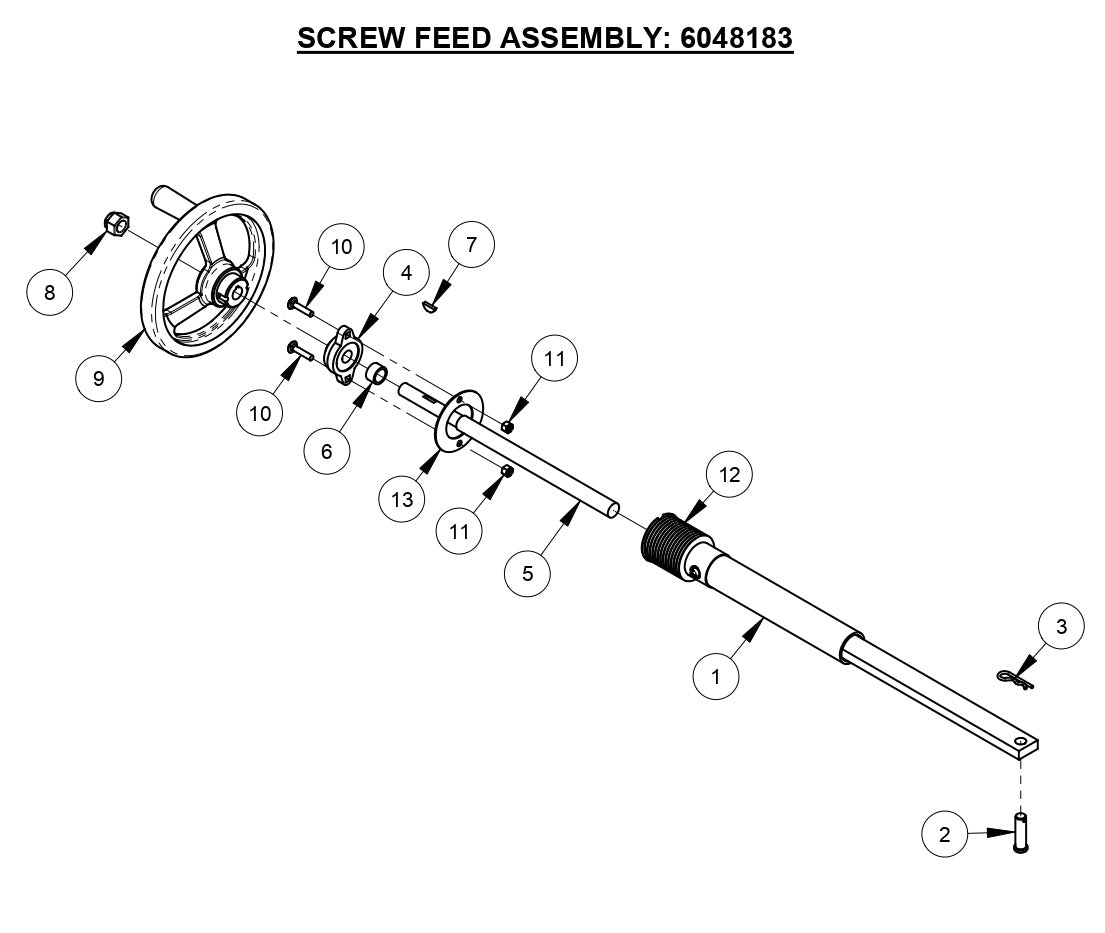 CC1507E Screw Feed Assembly