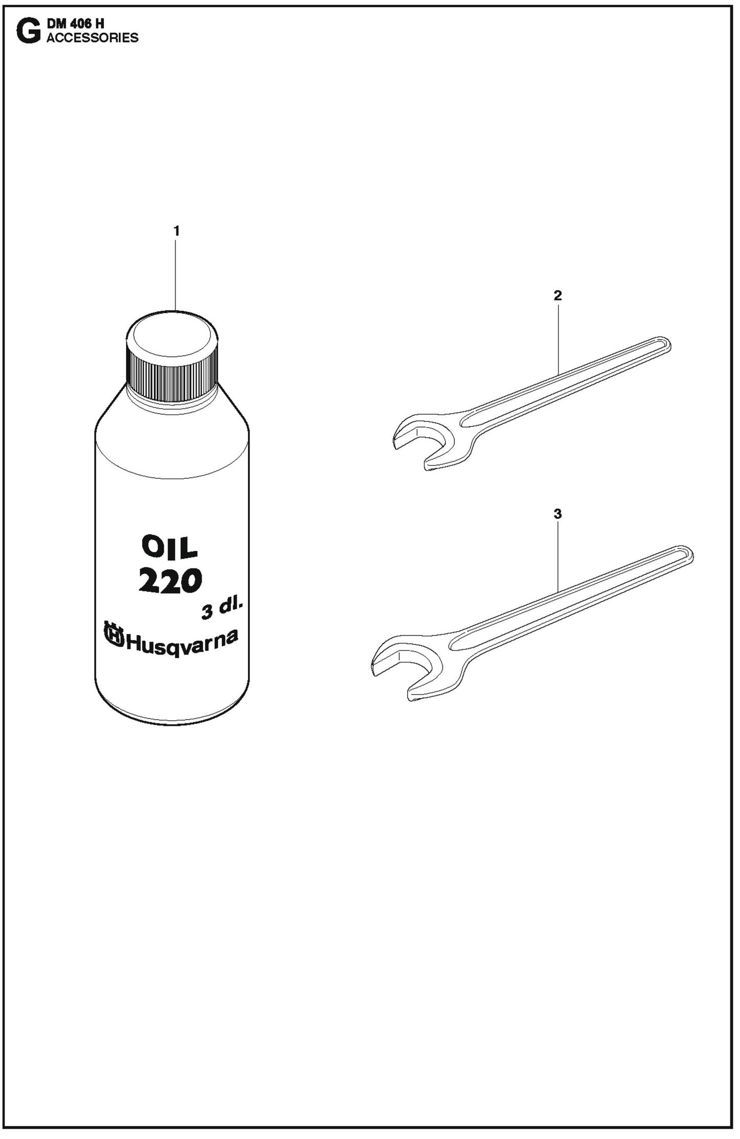 Accessories Parts For Core Drill Motor DM 406 H By Husqvarna