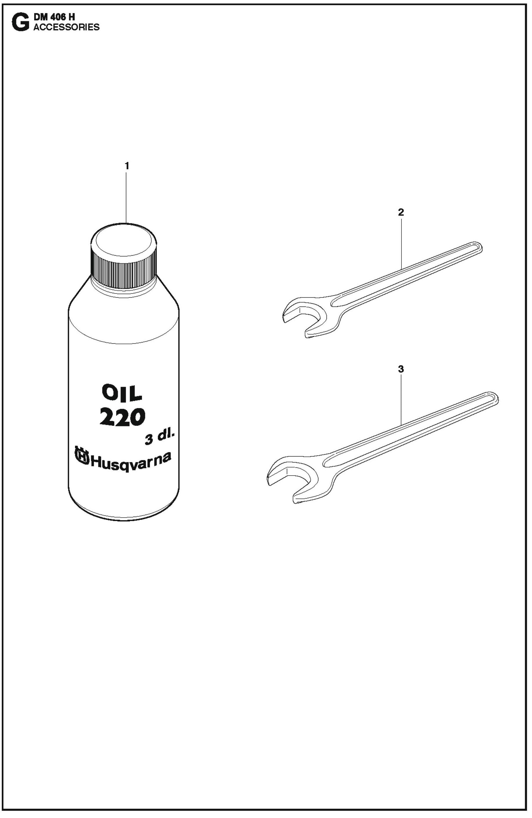 Accessories Parts For Core Drill Motor DM 406 H By Husqvarna