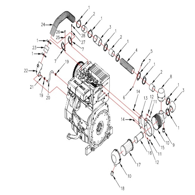 C3120 C6120 Air Intake Parts By Norton Clippers