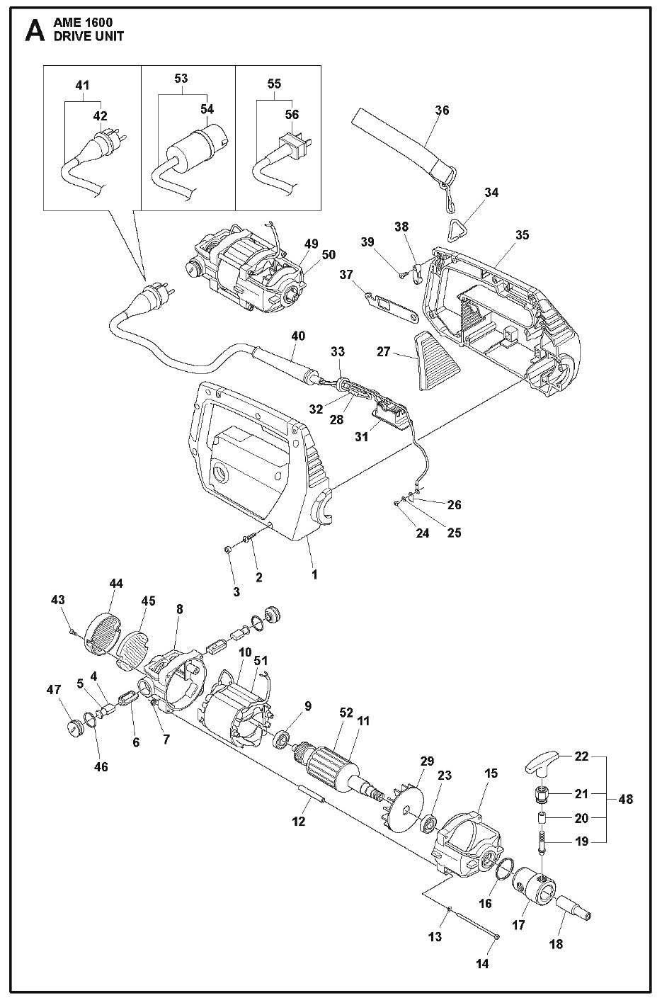 Drive Unit Parts For AME 1600 By Husqvarna