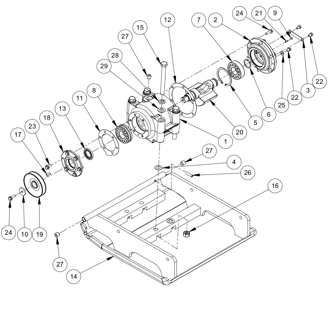 AP2000H 3550 Exciter Assembly Parts By MBW