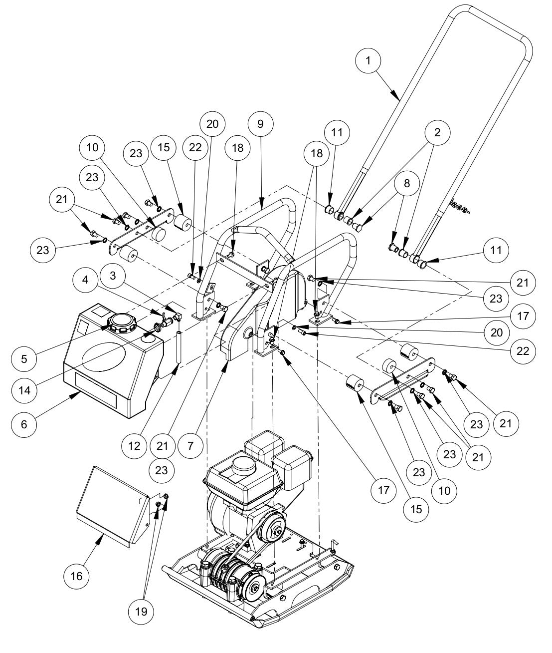 GP2000H Rollcage Assembly Parts By MBW