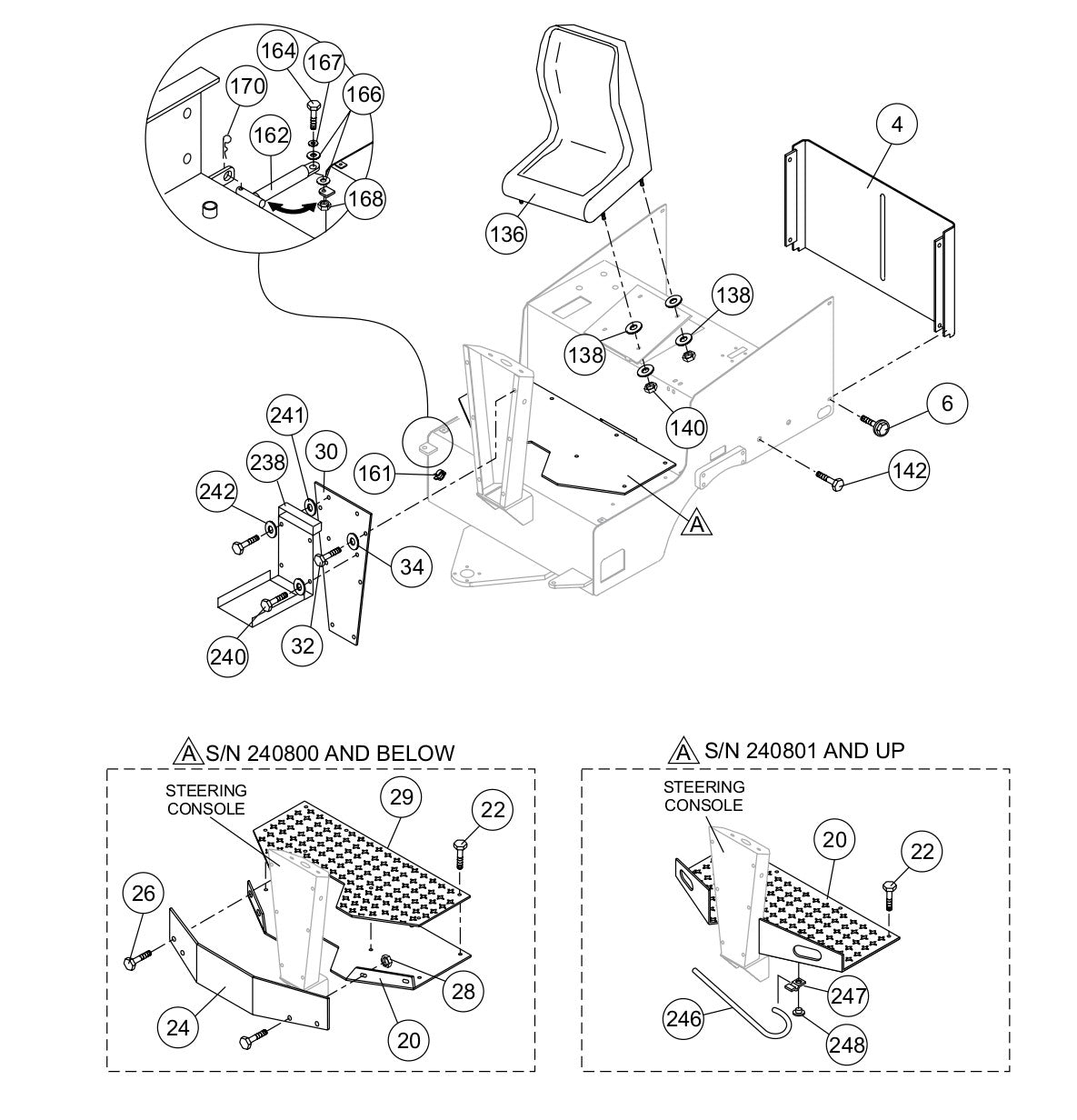 AR-13H RIDE-ON ROLLER — Cover And Frame Articulation Lock Assy. Parts by Multiquip