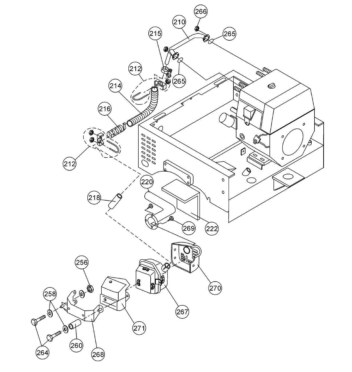 AR-13H RIDE-ON ROLLER — Muffler Assy. Parts by Multiquip