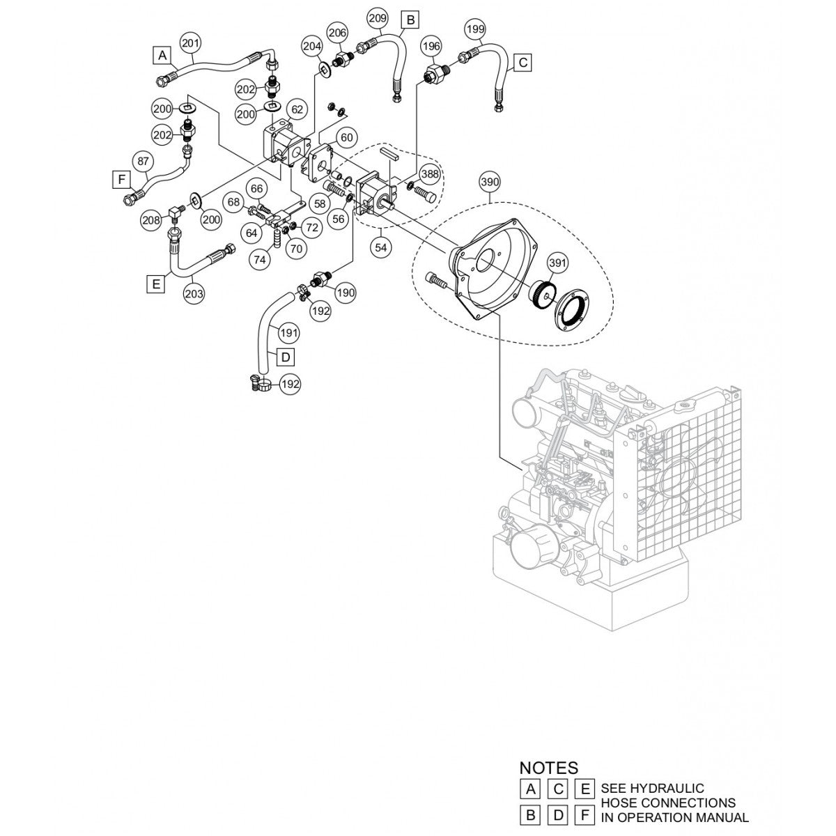 AR13D RIDE-ON ROLLER — Hydraulic Drive Pump Assembly Parts By Multiquip