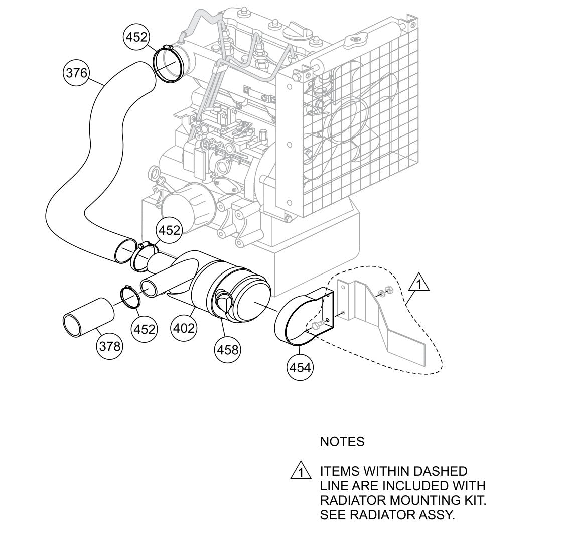 AR13D RIDE-ON ROLLER —Air Cleaner Assy. Parts By Multiquip
