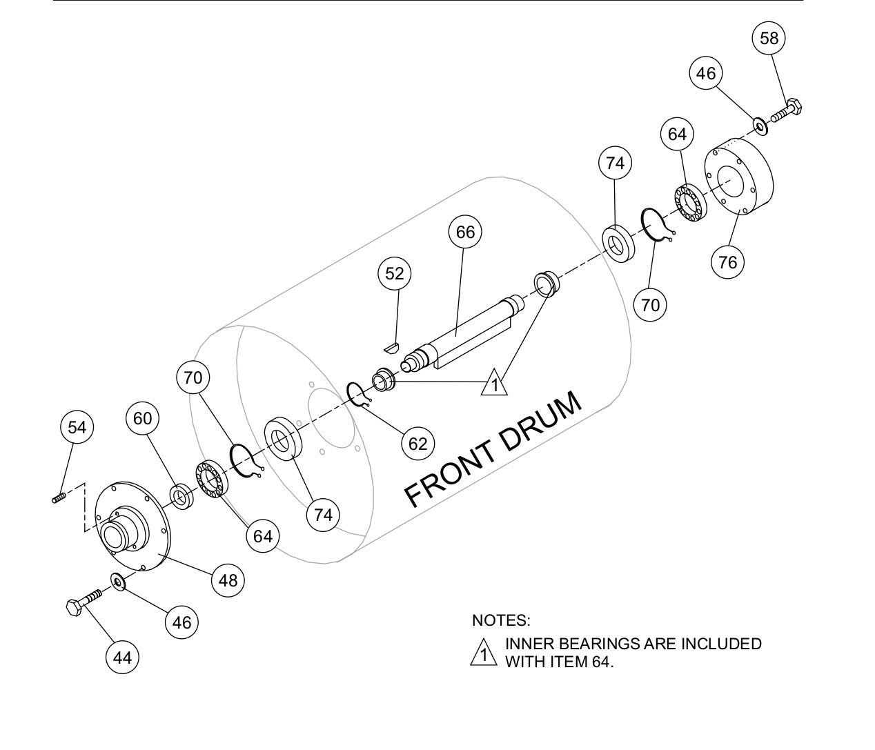 AR13D RIDE-ON ROLLER — Exciter Assy. Parts By Multiquip