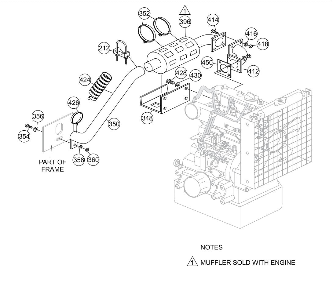 AR13D RIDE-ON ROLLER — Muffler Assy. Parts By Multiquip