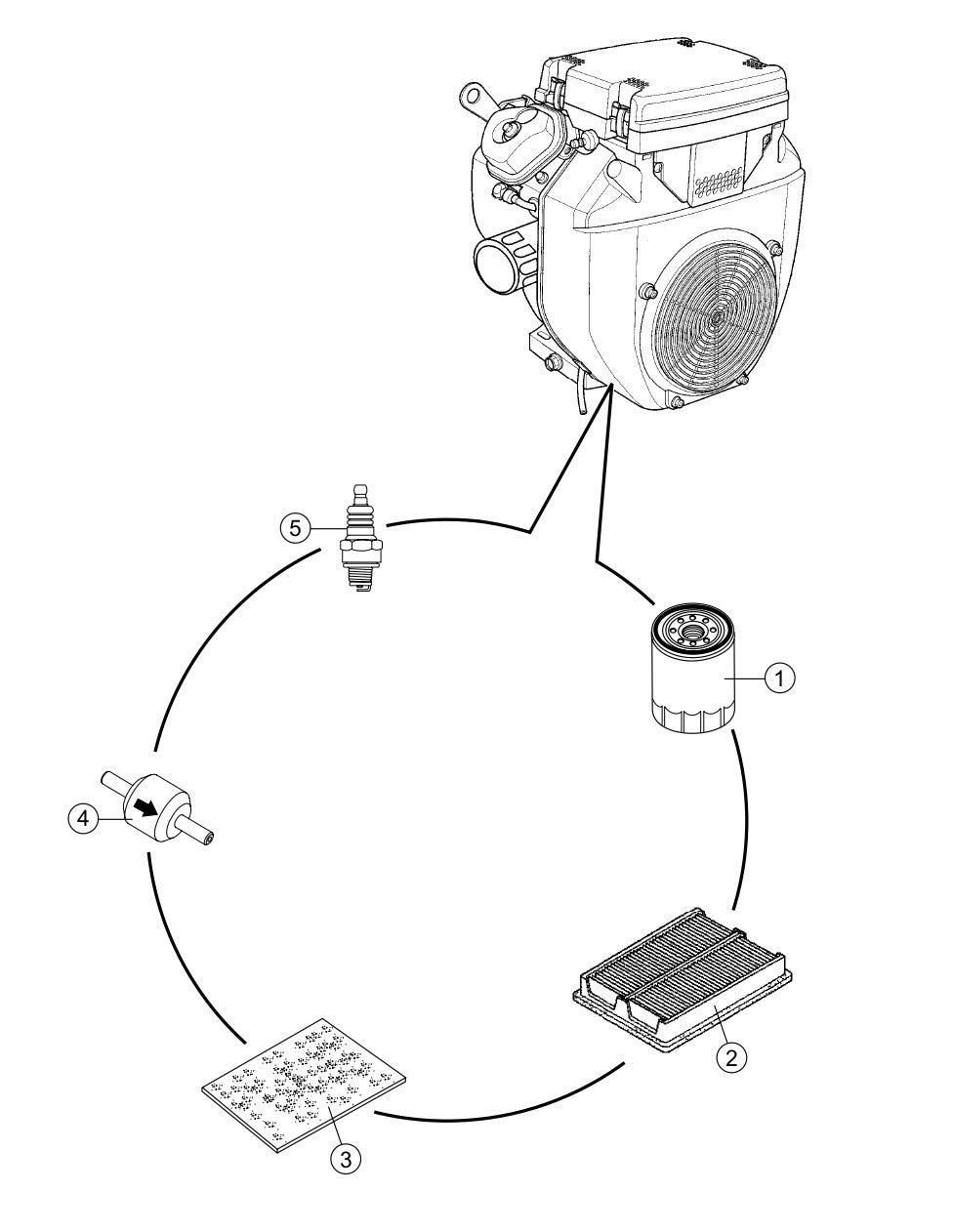 AR13H- Engine Service Parts By Multiquip