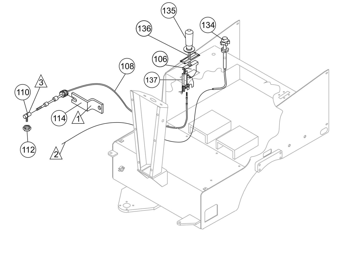 AR13H Throttle Assembly Parts By Multiquip