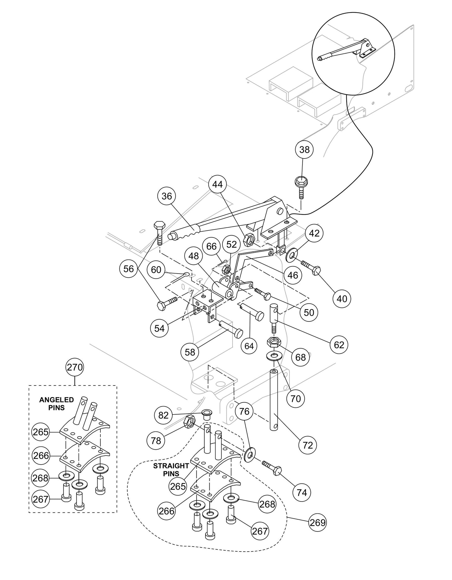 AR13H Brake Control Assembly Parts By Multiquip