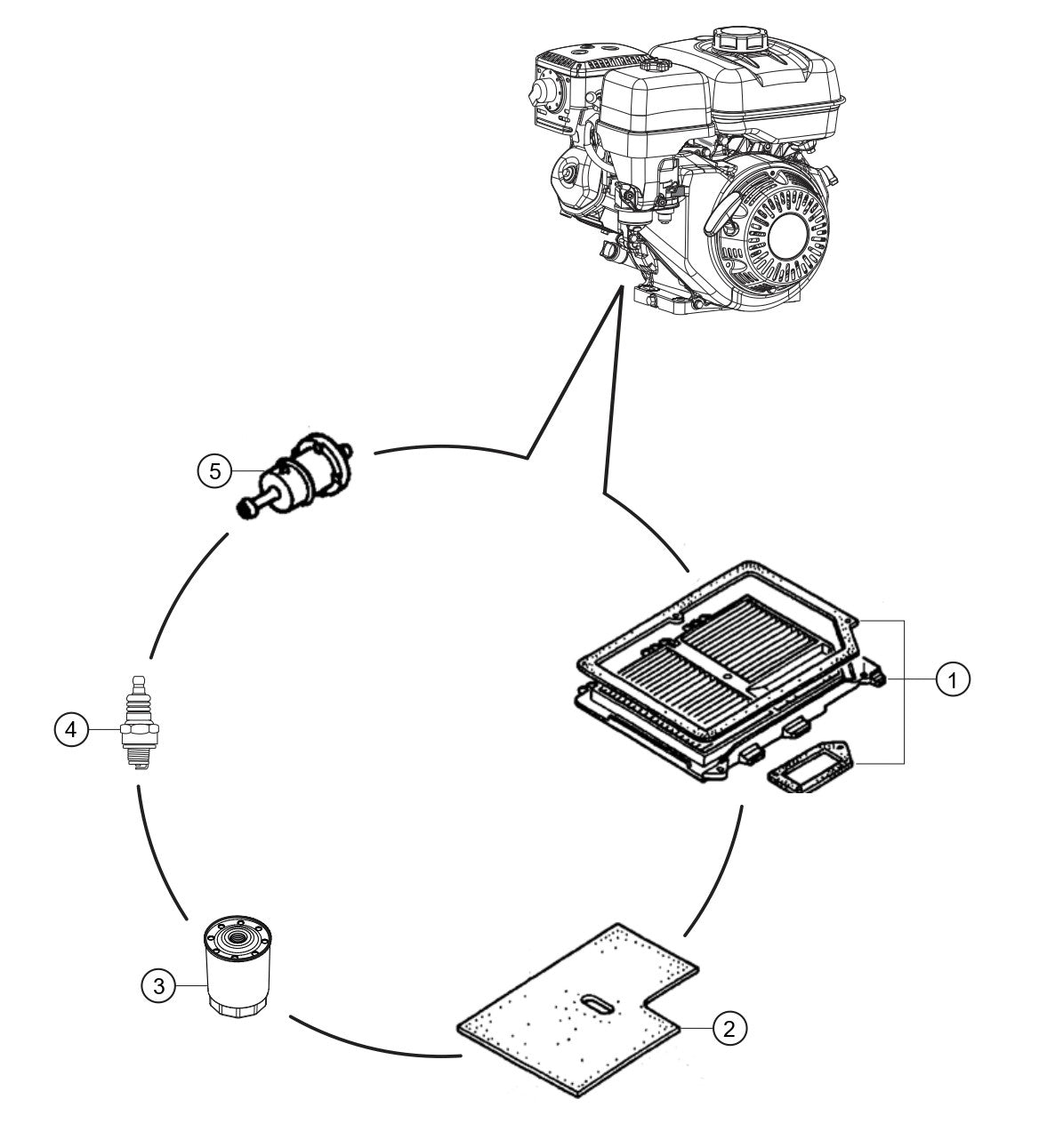 AR13HA/AR13HAR ROLLER (S/N 110301 AND ABOVE)- Engine Service Parts By Multiquip