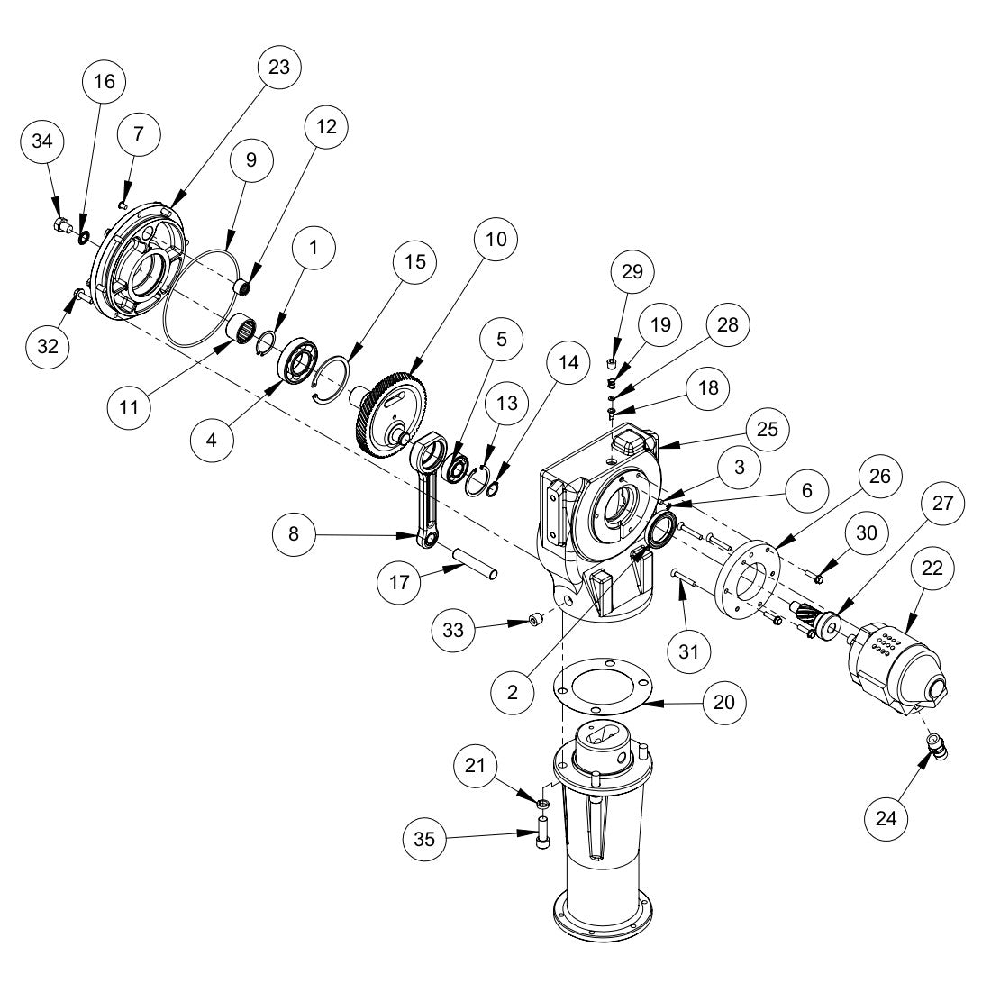 AR56 Gearbox Assembly Parts By MBW