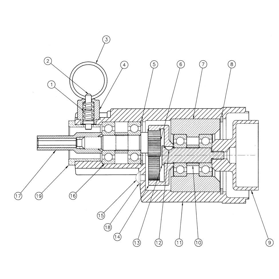 Assembly, Speed Increaser Parts For WYC-402BP Backpack Vibrator Motor By Husqvarna
