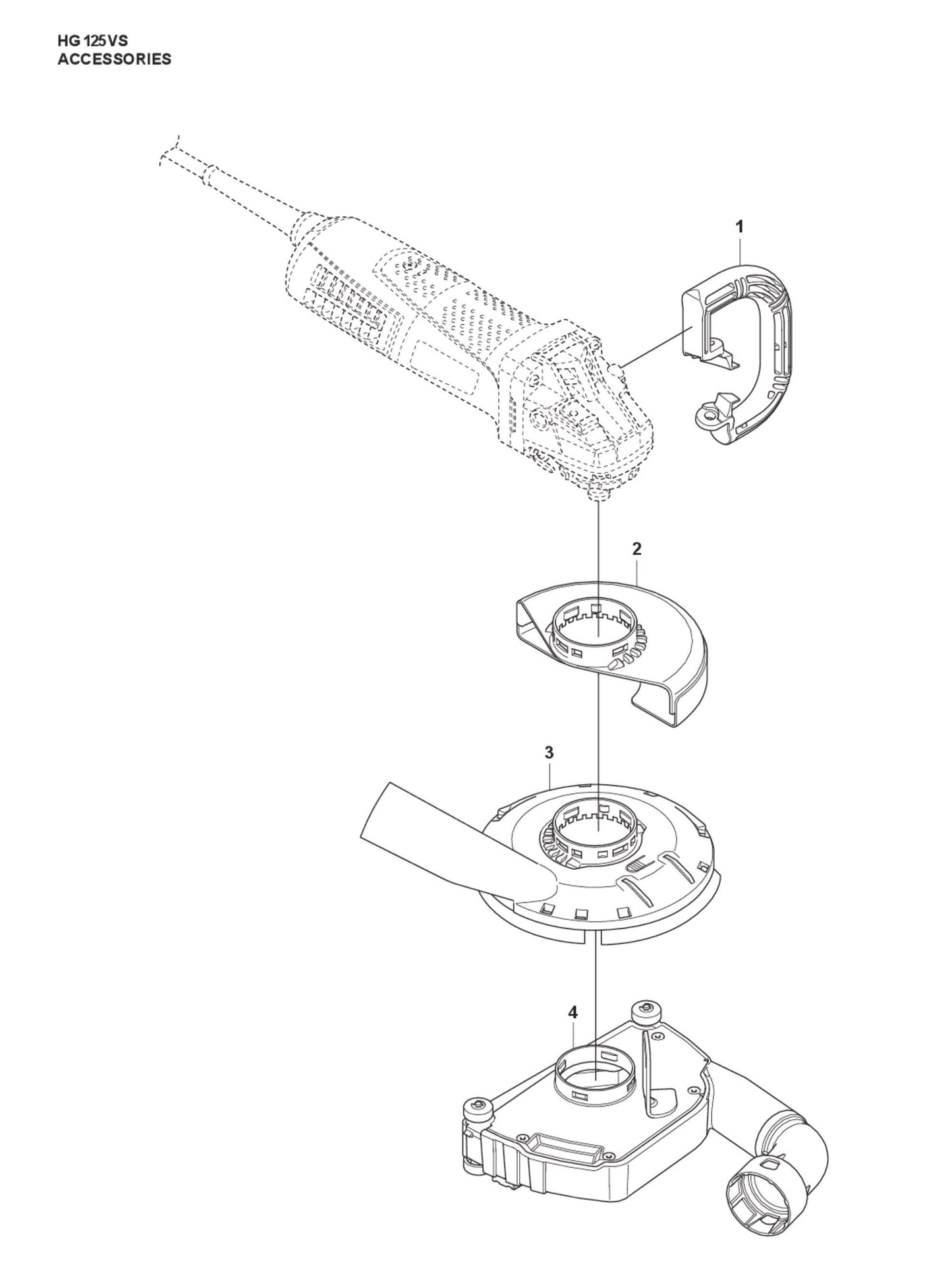 Accessories Parts For HG 125 VS By Husqvarna
