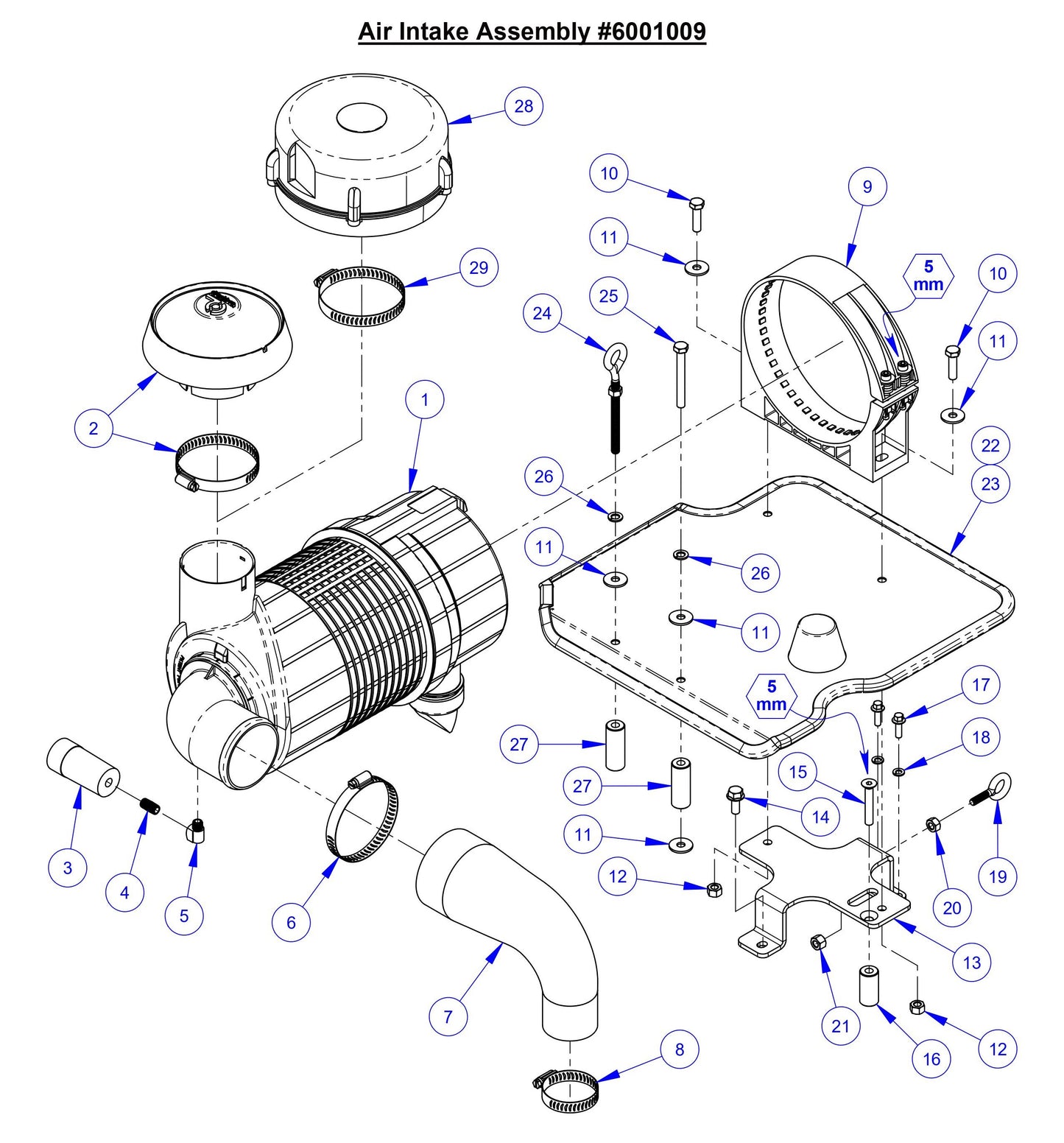 CC5049 Air Intake Assembly