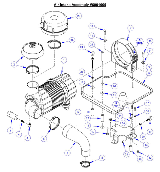 CC5049 Air Intake Assembly