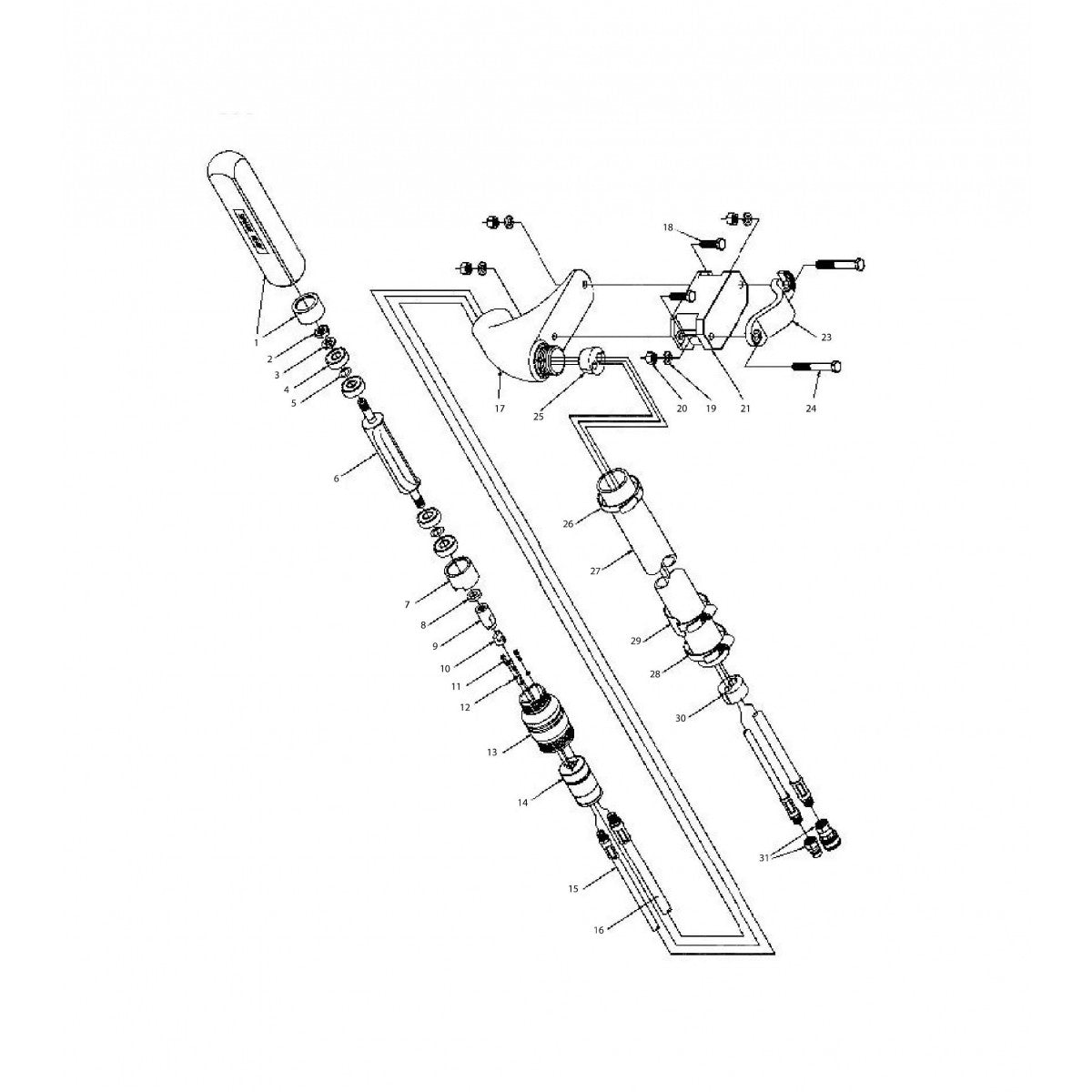 Angle Hydraulic Vibrator Assembly Parts for Hydraulic Concrete Vibrator By Wyco