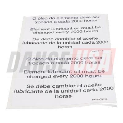 1028883410 LABEL FOR ATLAS COPCO DYNAPAC CHICAGO PNEUMATIC EQUIPMENT