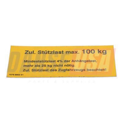 1079990251 WARNING LABEL FOR ATLAS COPCO DYNAPAC CHICAGO PNEUMATIC EQUIPMENT