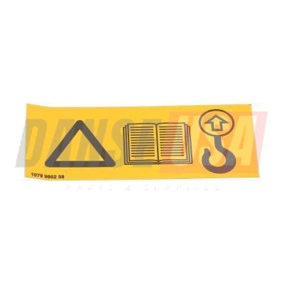 1079990258 WARNING LABEL FOR ATLAS COPCO DYNAPAC CHICAGO PNEUMATIC EQUIPMENT