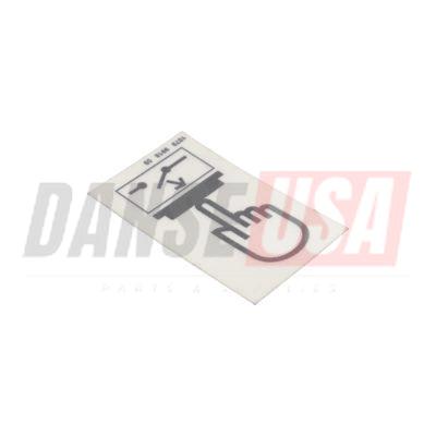 1079991809 INFORMATION LABEL FOR ATLAS COPCO DYNAPAC CHICAGO PNEUMATIC EQUIPMENT