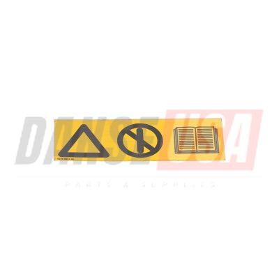 1079992490 INSTRUCTION LABEL FOR ATLAS COPCO DYNAPAC CHICAGO PNEUMATIC EQUIPMENT