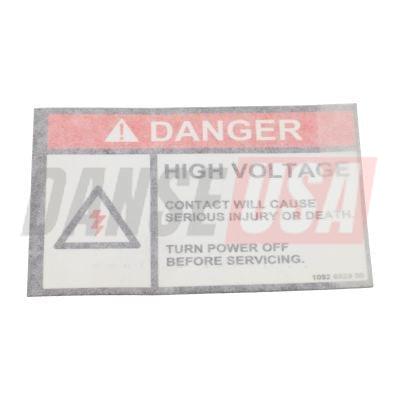 1092682900 DECAL - HIGH VOLTAGE FOR ATLAS COPCO DYNAPAC CHICAGO PNEUMATIC EQUIPMENT