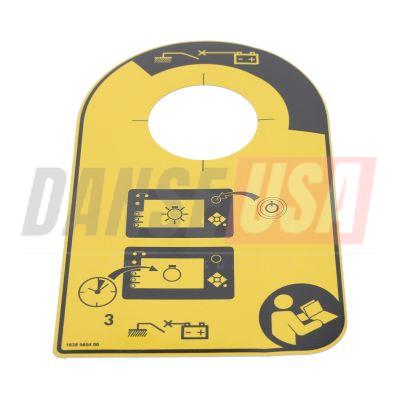 1638565400 INSTRUCTION DECAL FOR ATLAS COPCO DYNAPAC CHICAGO PNEUMATIC EQUIPMENT