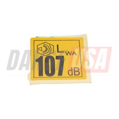 3310132707 Sound Power Label Ganuine Part by Atlas Copco