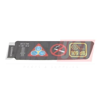 9234000475 Varningsdekal FOR ATLAS COPCO DYNAPAC CHICAGO PNEUMATIC EQUIPMENT